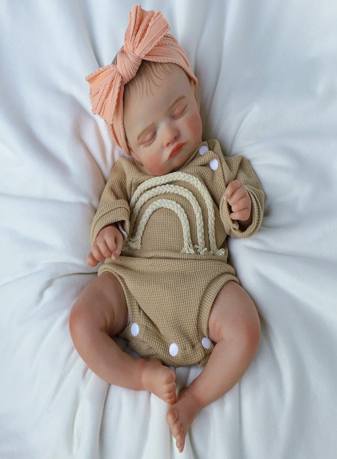 KSBD Lifelike Reborn Baby Dolls-20 inch Sleeping Realistic Newborn Baby Dolls, Soft Cloth Body with Feeding Toy for Kids Age 3 + - Image 5